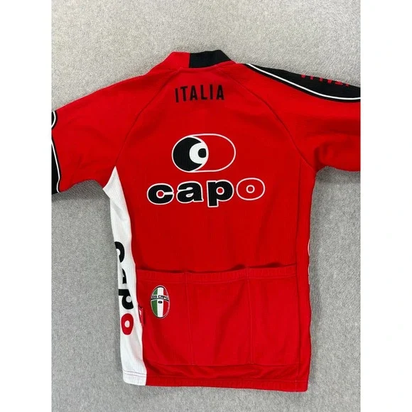 Capo Italy Long Sleeve Winter Cycling Jersey (Men's Small) Red - Picture 12 of 12